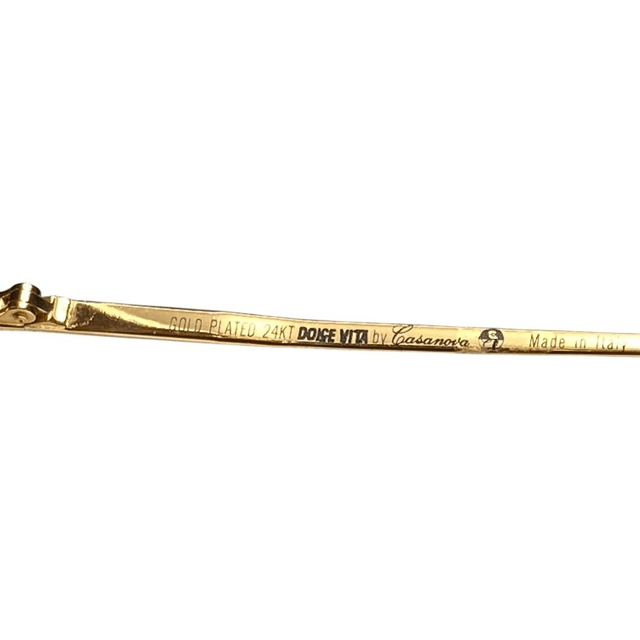 Dolce Vita by Casanova NM7 luxury sunglasses 24kt gold Plated 